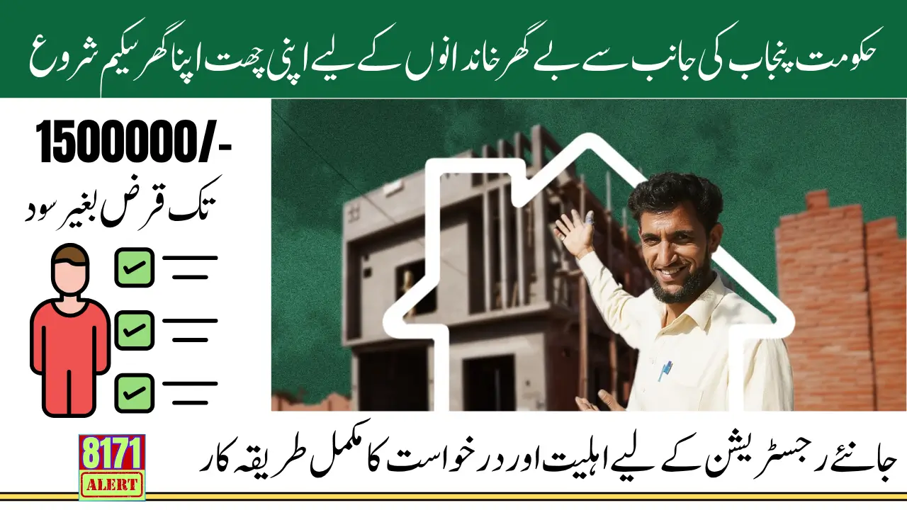 Apni Chhat Apna Ghar Scheme 2026 Registration Started for 1500000 Loan Without Interest Know Who Is Qualify