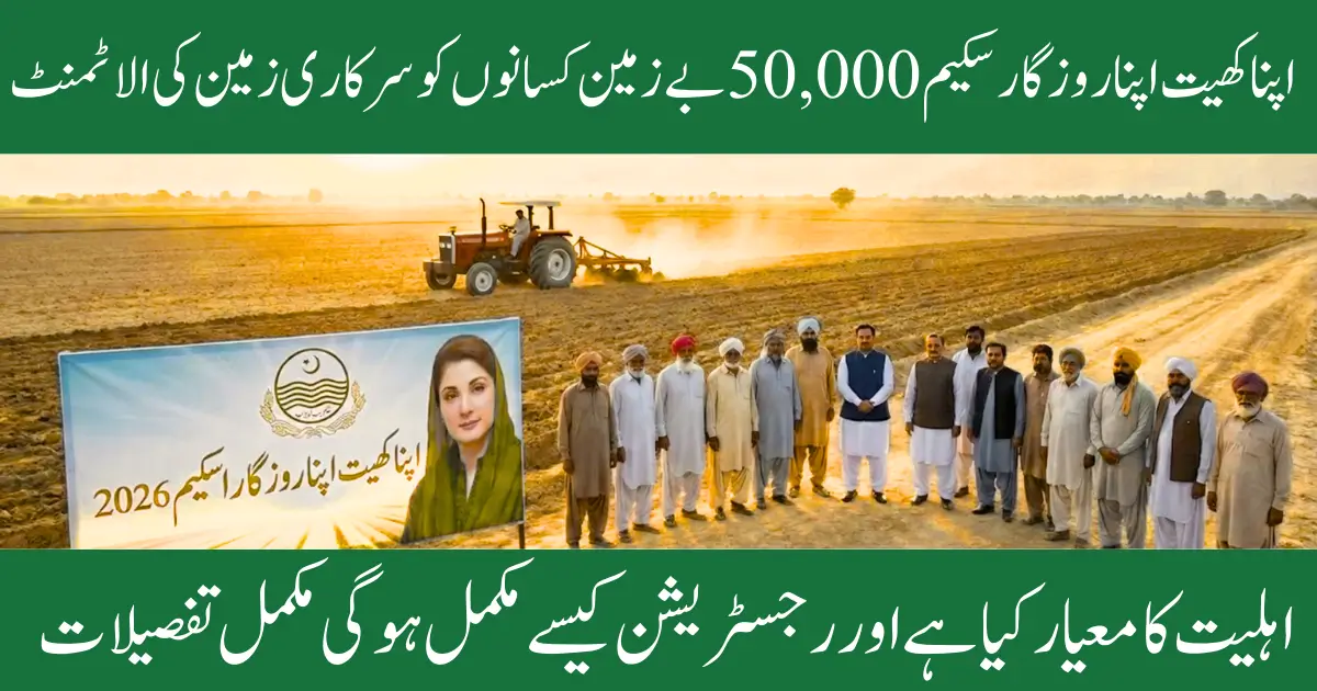 Apna Khet Apna Rozgar Scheme 2026 Know Online Application Method & Eligibility Guide