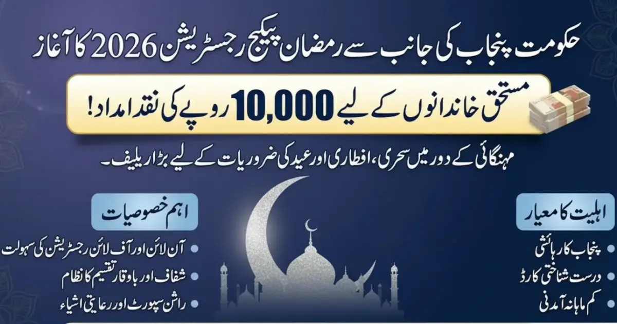Ramzan Package Registration 2026 Eligibility Criteria for Poor Citizens
