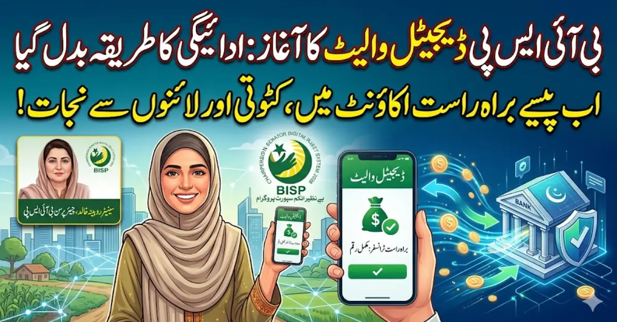 BISP Digital Wallet System 2026: New Payment Method Announced by Rubina Khalid