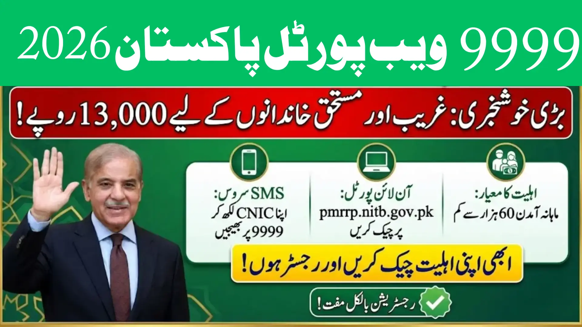 PRMRP NITB Gov PK 9999 Portal – Full 2026 Guide to Check Eligibility & Receive Relief Quickly