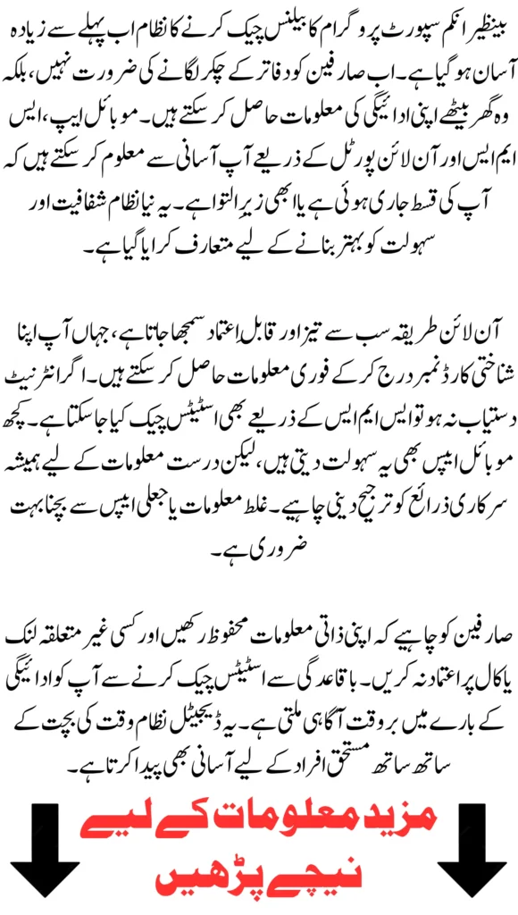 BISP Balance Check App 2026: Easy Method to Check 8171 Payment Status Online