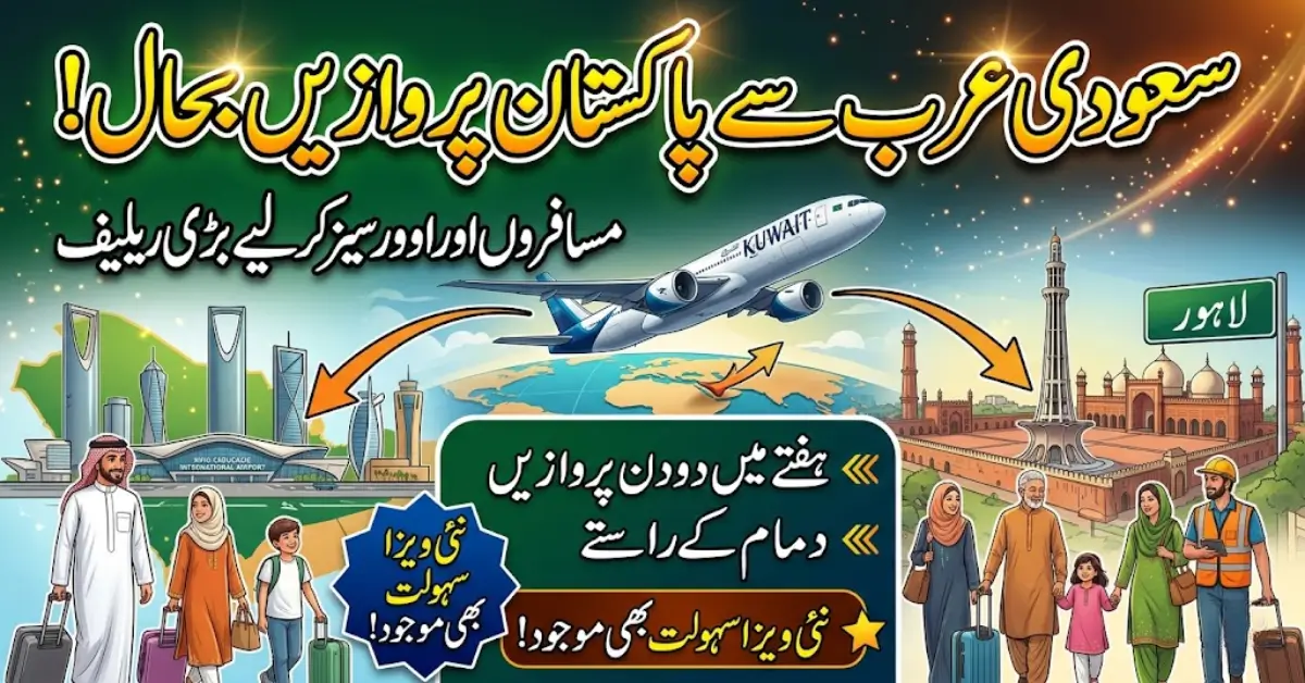 Flights from Saudi Arabia to Pakistan Resume: A Welcome Relief for Travelers