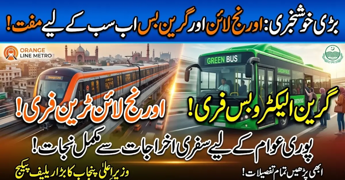 Orange Line and Green Electro Bus Service Now Free for Commuters