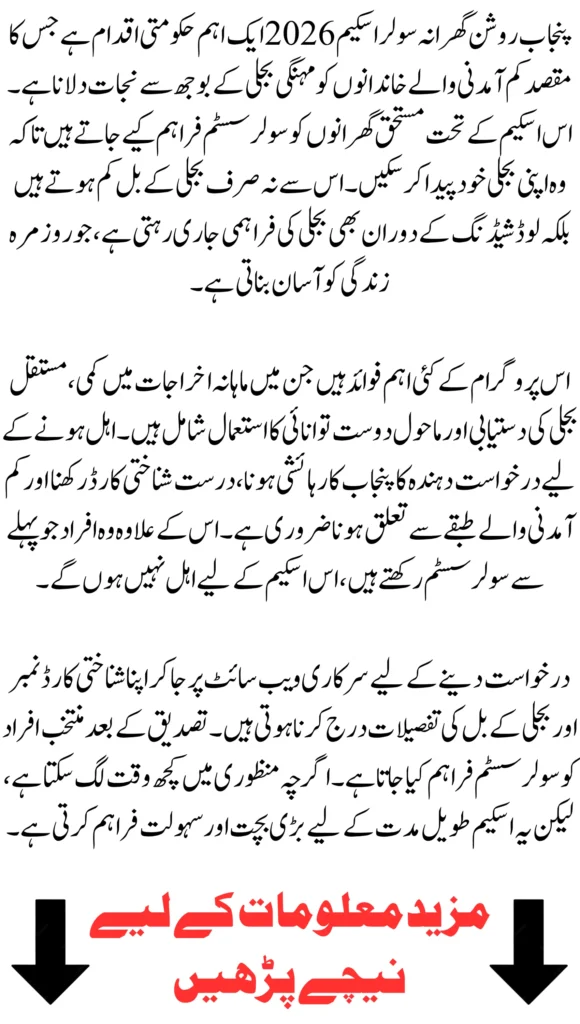 Roshan Gharana Solar Scheme 2026 How to Apply, Benefits & Eligibility