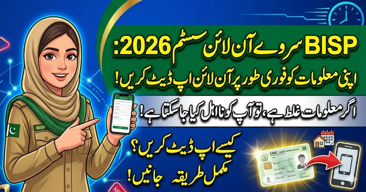 BISP Survey Online System 2026: How to Update Your Information Online